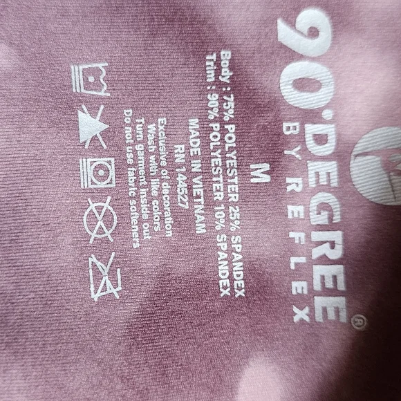 90° degrees by reflex sepia pink high rise leggings - Picture 3 of 4